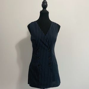 Fashion Nova - Navy Blue Skort Romper